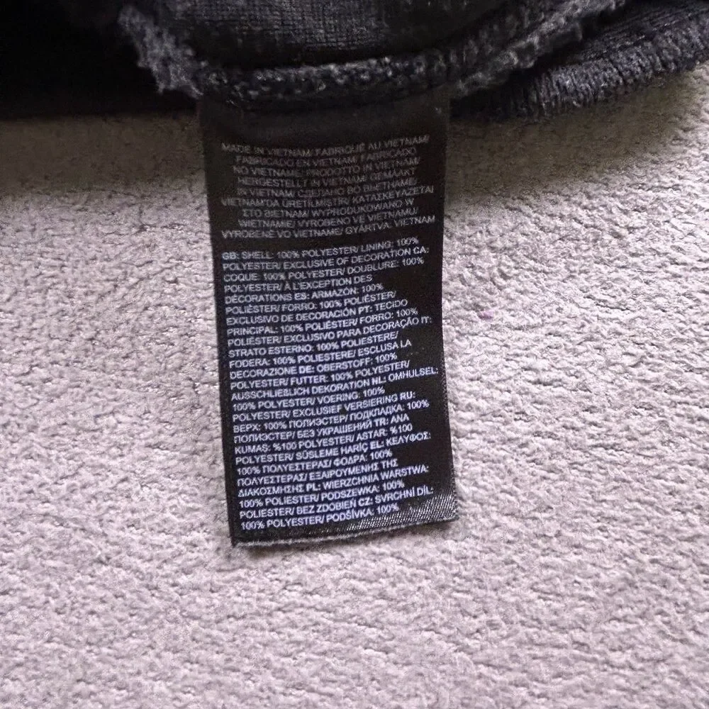 The North Face Fleece Jacket Mens S Black Full Zip Pocket Paradox Company Logo